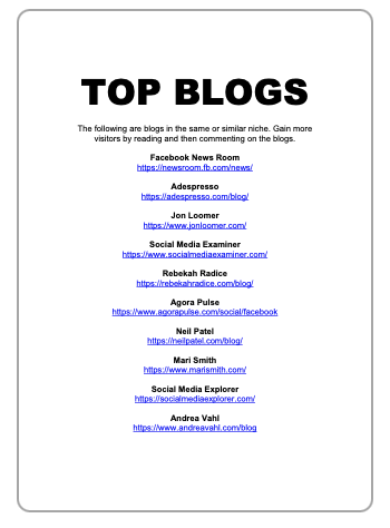 Facebook Groups Unleashed top blogs