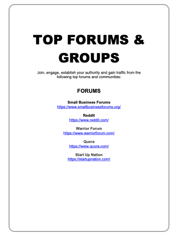 Facebook Groups Unleashed top forums and groups